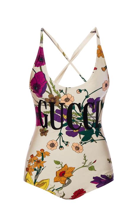 gucci one piece bathing suit|gucci flower bikini.